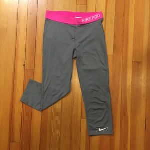 Girls Nike pro capris